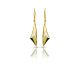 Gold triangle drop / dangle earrings