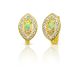 Rainbow sparkle French clasp gold earrings