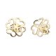 Four-leaf clover gold earrings