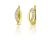 Curved gold earrings