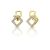 Gold rhombus earrings