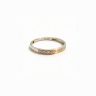Gold wedding band with 11 diamond stones