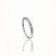White gold wedding band with 11 diamonds