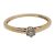 Gold diamond promise ring 0.05 carat brilliant