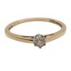 Gold diamond promise ring 0.05 carat brilliant