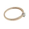   Yellow gold diamond engagement ring, 0.05 carats, brilliant cut