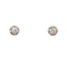White gold diamond earrings 0.10 carat brilliant