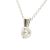 White gold diamond pendant 0.10 carat brilliant