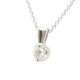 White gold diamond pendant 0.10 carat brilliant