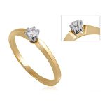 Gold engagement ring Poppy