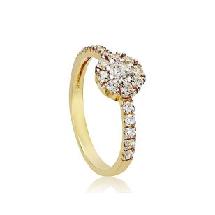 Grace gold engagement ring