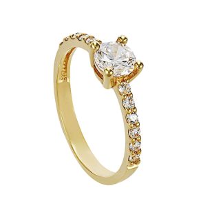 Belle gold engagement ring