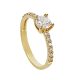 Belle gold engagement ring