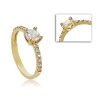 Belle gold engagement ring