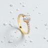 Gold Love Engagement Ring