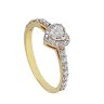 Gold Love Engagement Ring