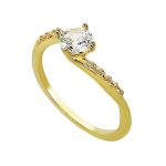 Gold Engagement Ring Lillian