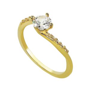Gold Engagement Ring Lillian