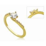 Gold Engagement Ring Lillian