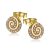 Gold spiral earrings