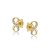 Gold earrings infinity