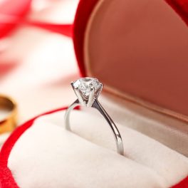 Silver engagement rings