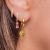 Gold earrings