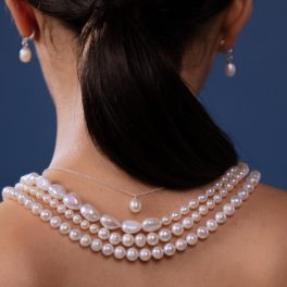 Silver pearl jewelry