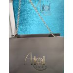 Chain jewelry gift bag, silver-tone